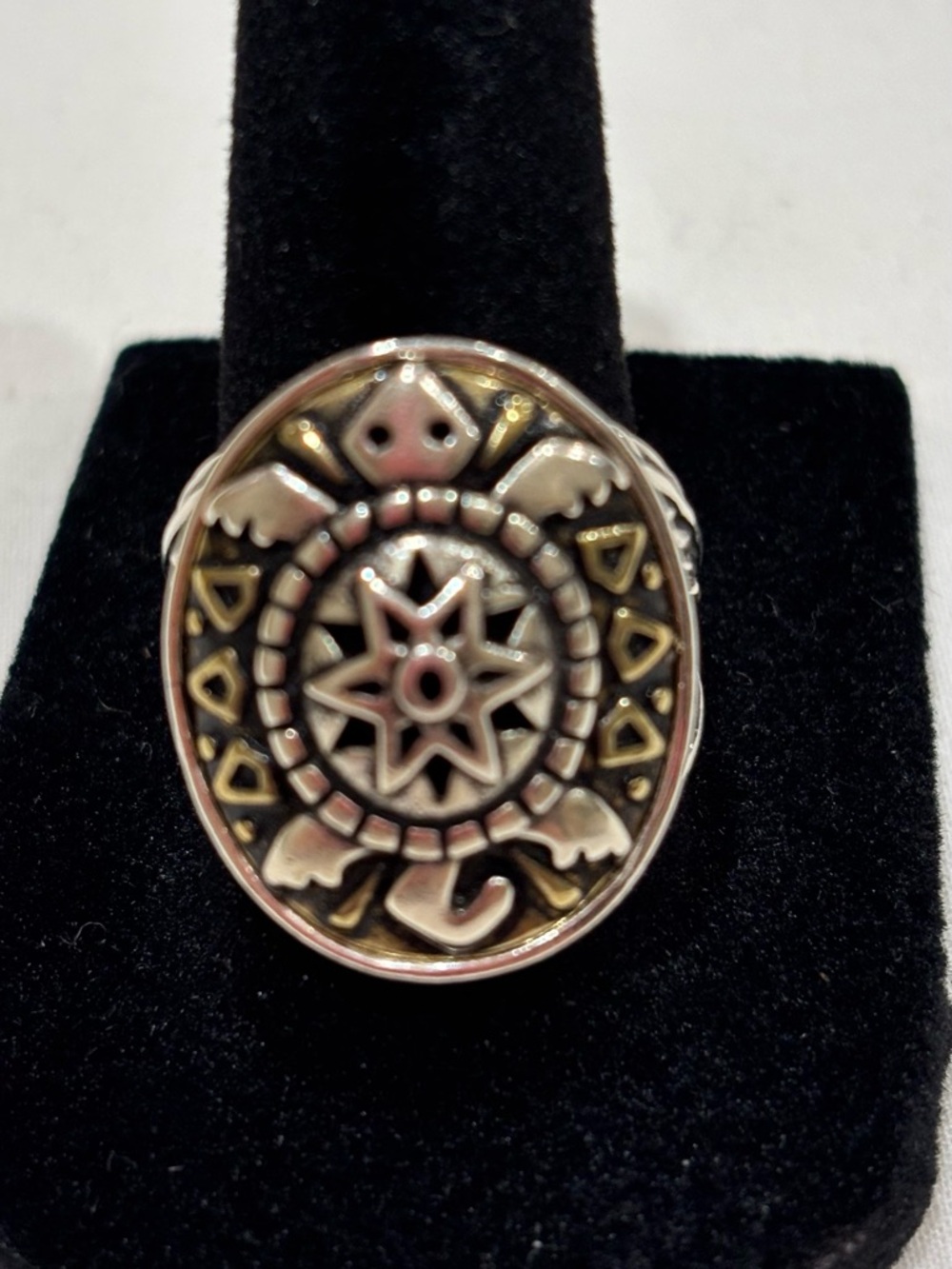 Carolyn Pollack Vintage Sterling Turtle Ring.